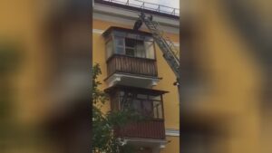 An intoxicated halfwit fell from the 3rd floor while trying to run