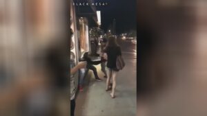 Antifa girly guy receives face adjusted