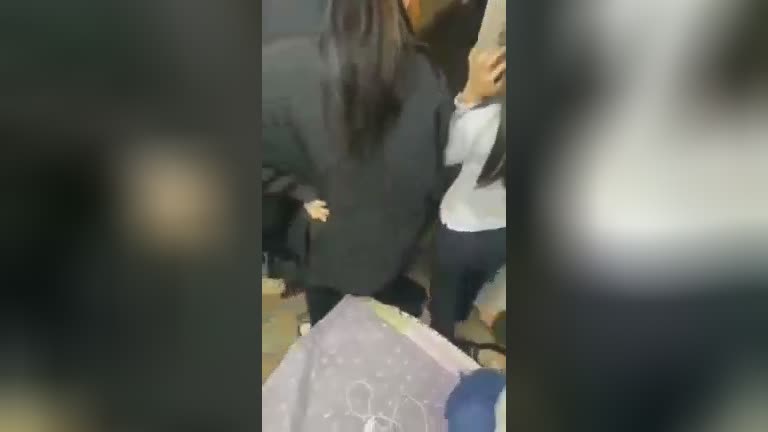 Group of girls hammers their ex-girlfriend with adheres