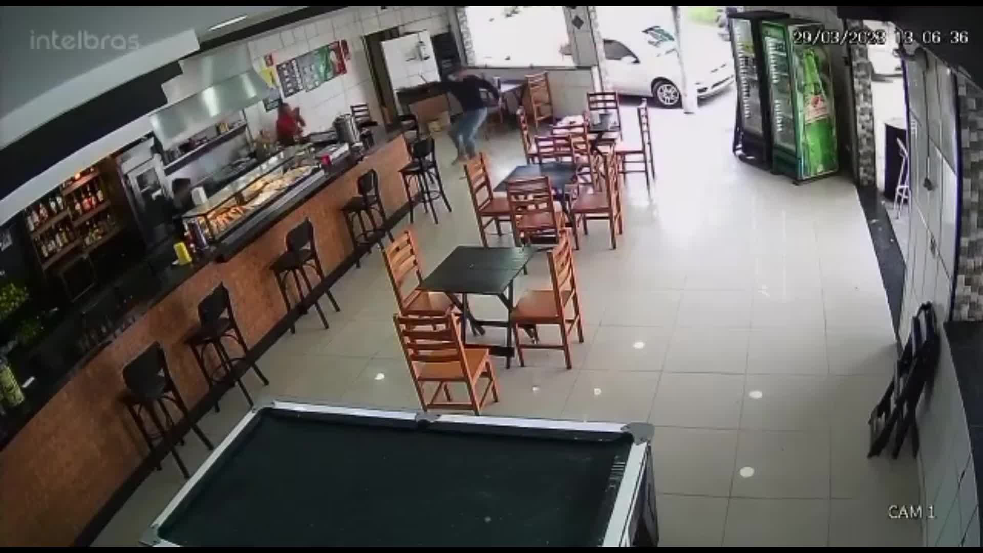 Shooter fire on coffee shop guest