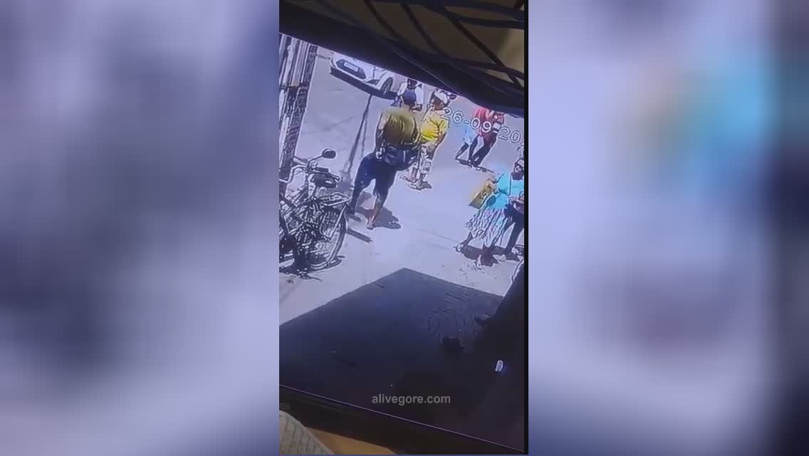 A guy was stabbed in the back numerous moments