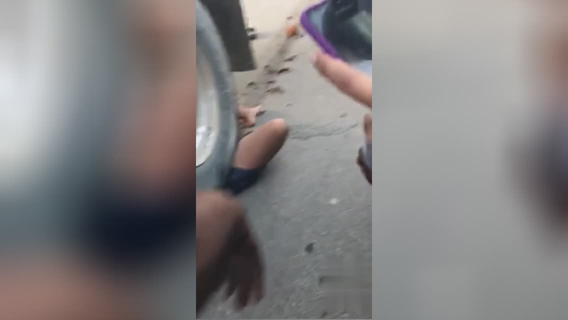A female protected from covid died under the wheels of a truck