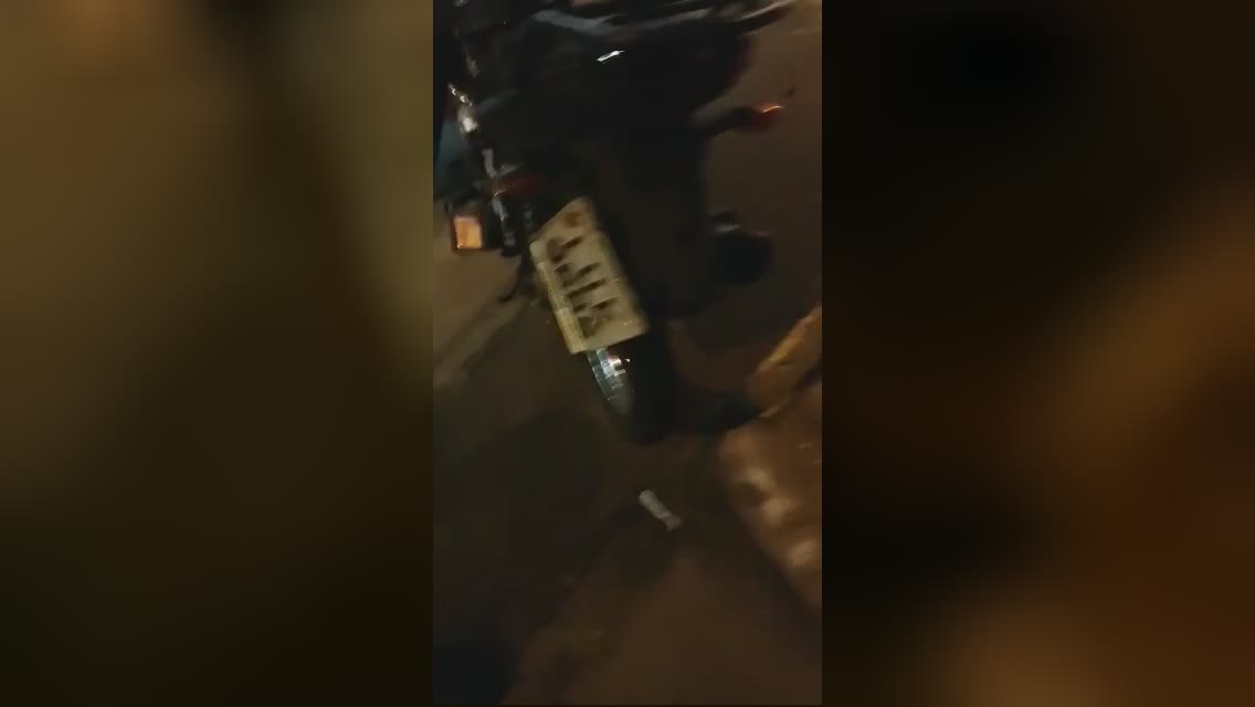 An eyewitness brought a lost leg to a motorcyclist