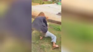 A group of girls beat up an ex-girlfriend