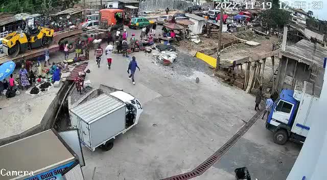 A lumber associate failed brakes tossed into a group of people