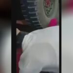 A military truck dragged a lady that dropped under the tires