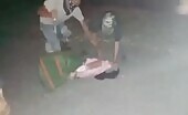 Protestor instructor gotten rid of by protection team