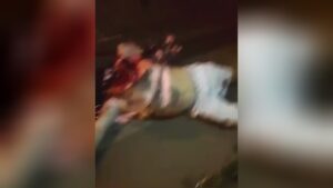 Dude lost his directly the roadway