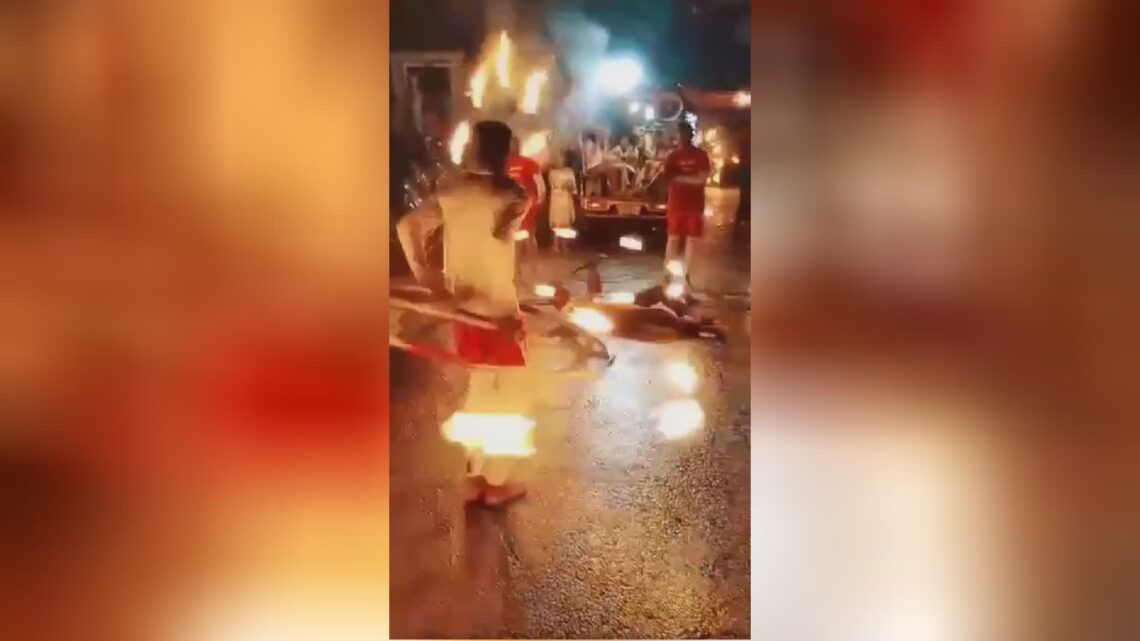 Dude was electrocuted throughout a fireworks program