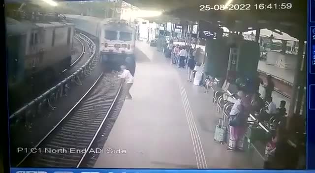 Senior guy ends his time on the rails