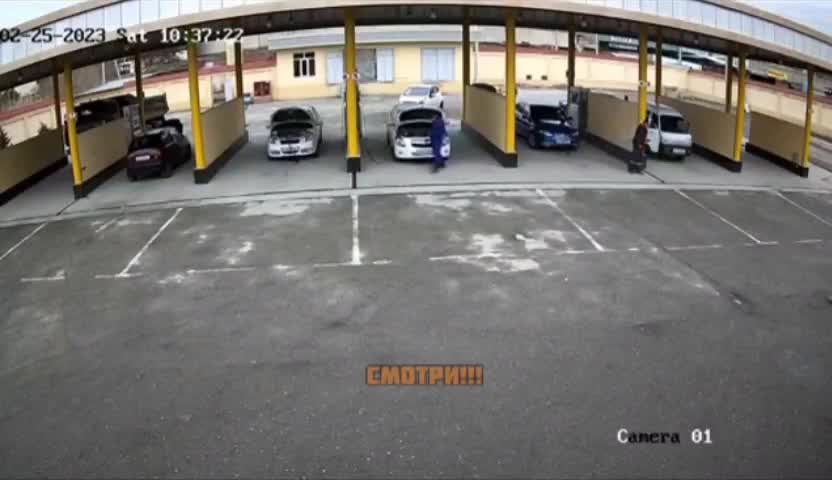 Final place at the fuel pump