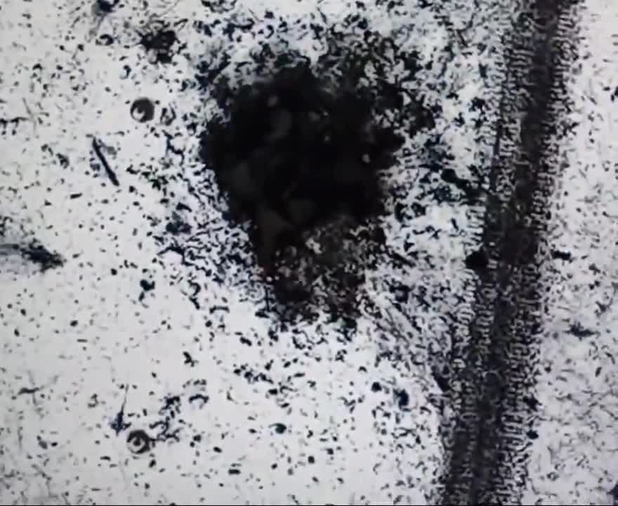 Grenade falling into a trench