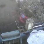 Holy crap! worker obtains sucked into maker