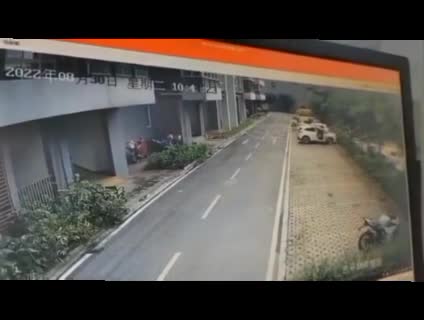 Head explodes on contact with the ground