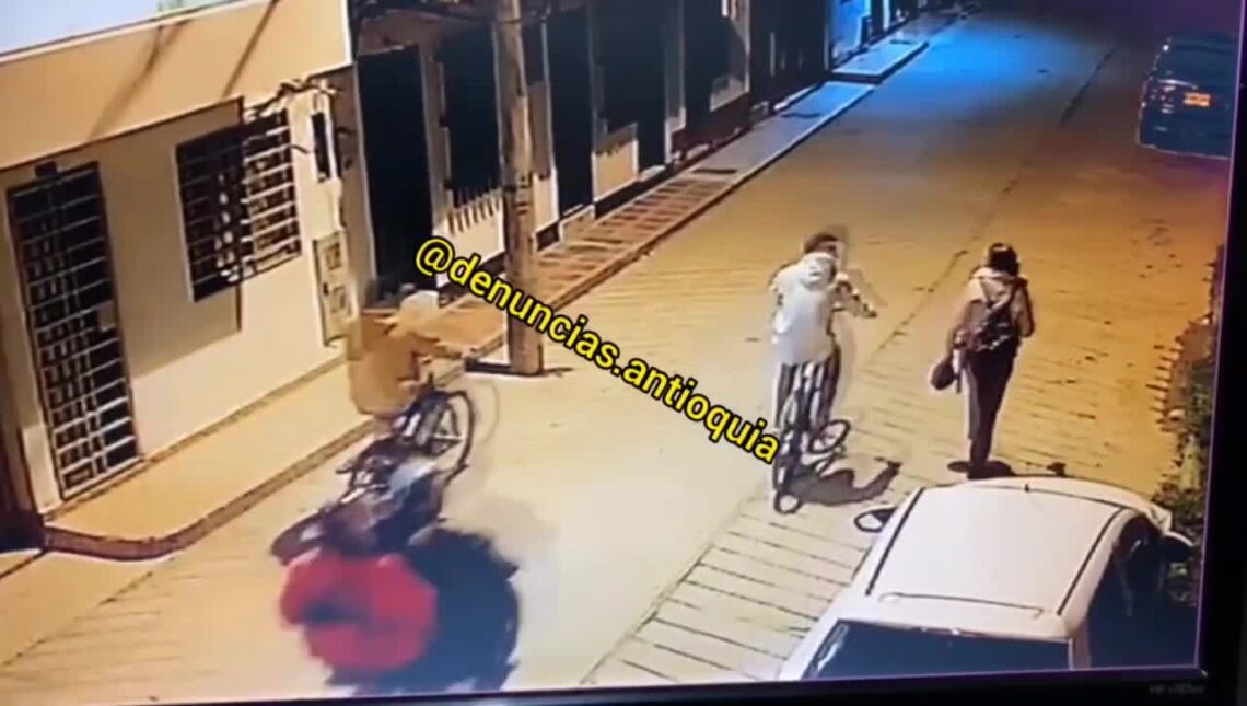 Sicario gang participants finish bicyclist point space