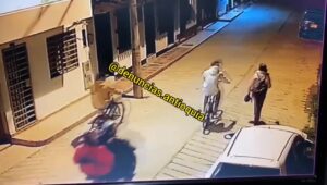 Sicario gang participants finish bicyclist point space