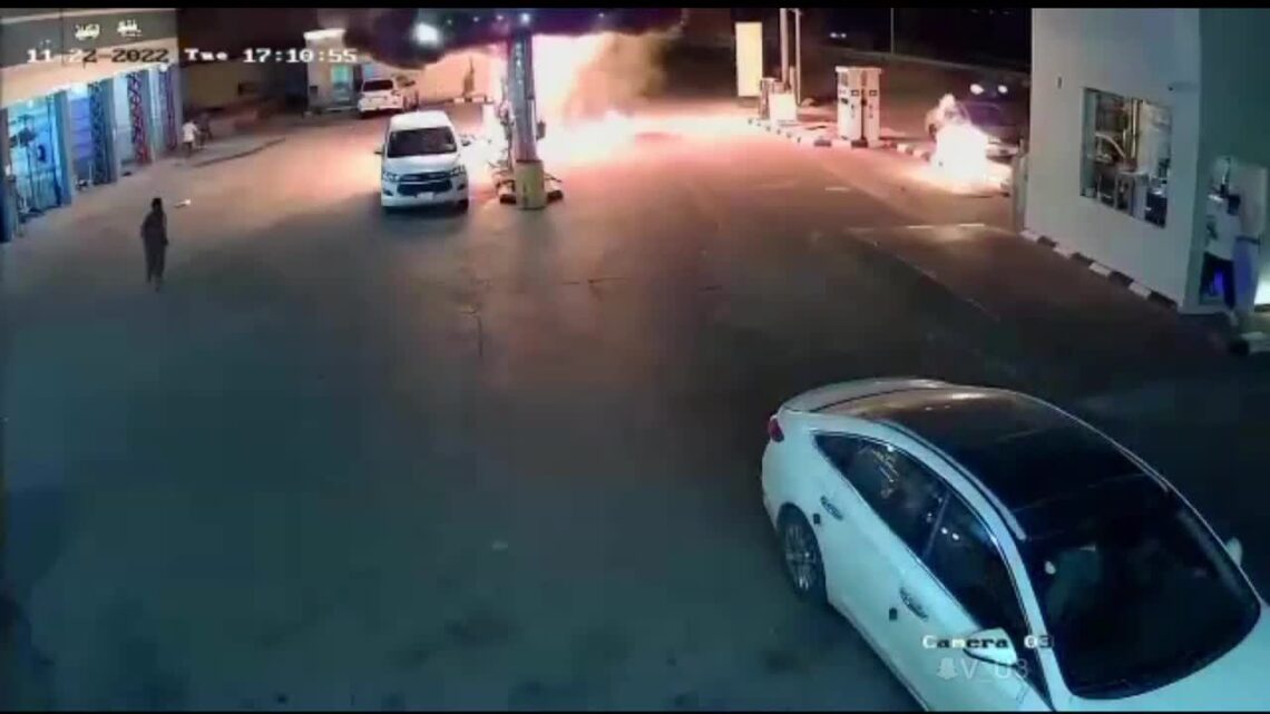 Something moved incorrect at a filling station