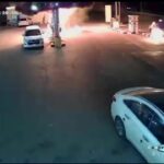 Something moved incorrect at a filling station