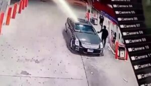 The assassin fired the entire clip of the weapon at the prey