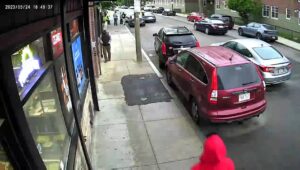 A guy along with a gun opened fire on a team of males basing on