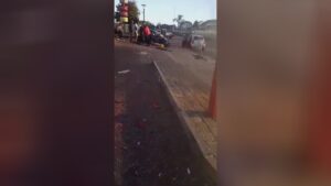 A traveling cars and truck at broadband brought down 2 people 1 A traveling cars and truck at broadband brought down 2 people