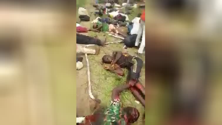 A problem on the roadway in africa