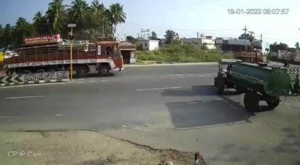 Two motorcyclists went flying