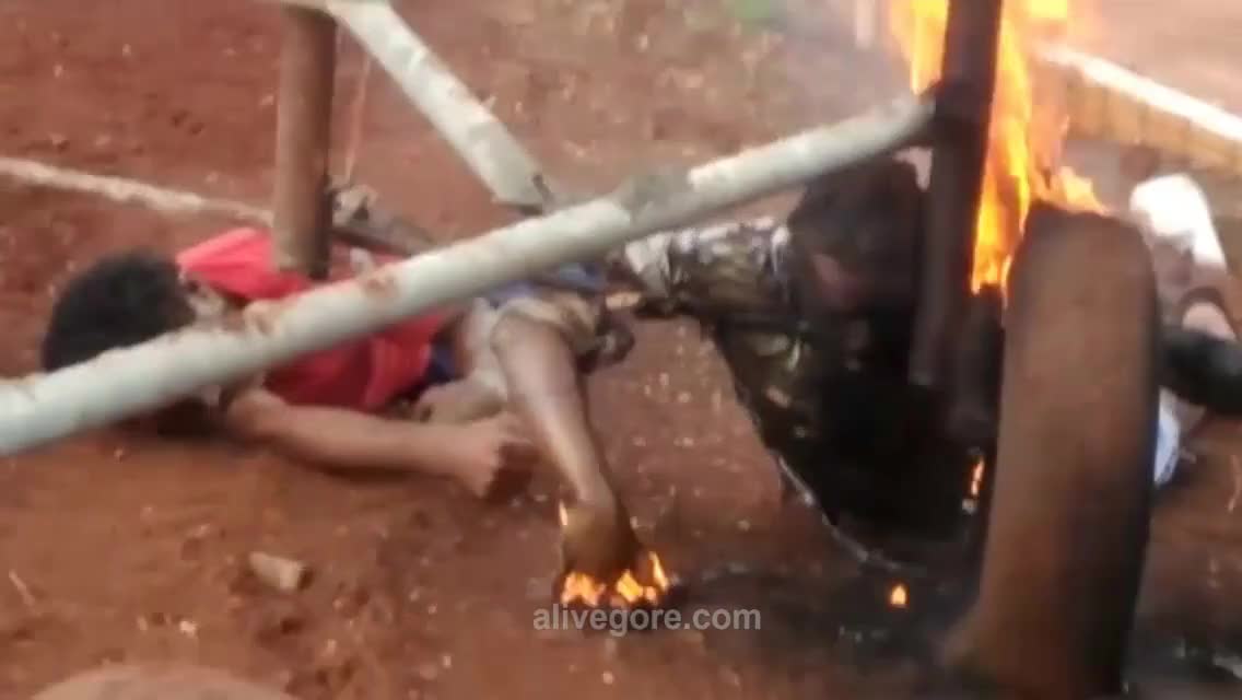 Two workers were electrocuted when the tower were pushing