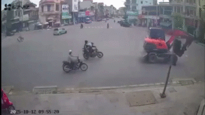 Run Down By Excavator