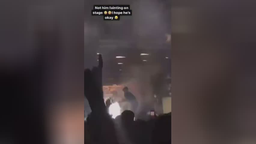 Guy fell while performing