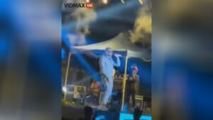 Arabic performer obtains struck by a drone shooting his performance