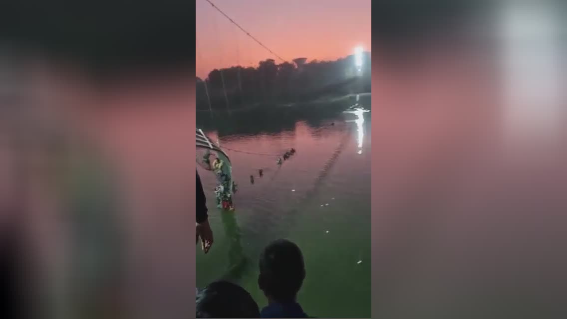 Cable-stayed bridge collapse in india