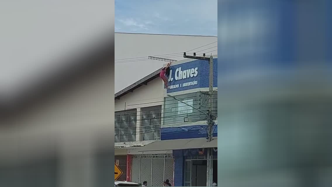 Disheartened girl picks the tallest structure in the location