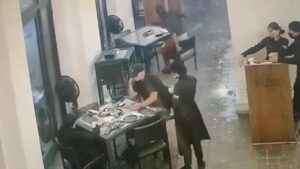 Dinner interrupted along with headshots