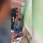 Pusher fires themself in front of mom and also kid