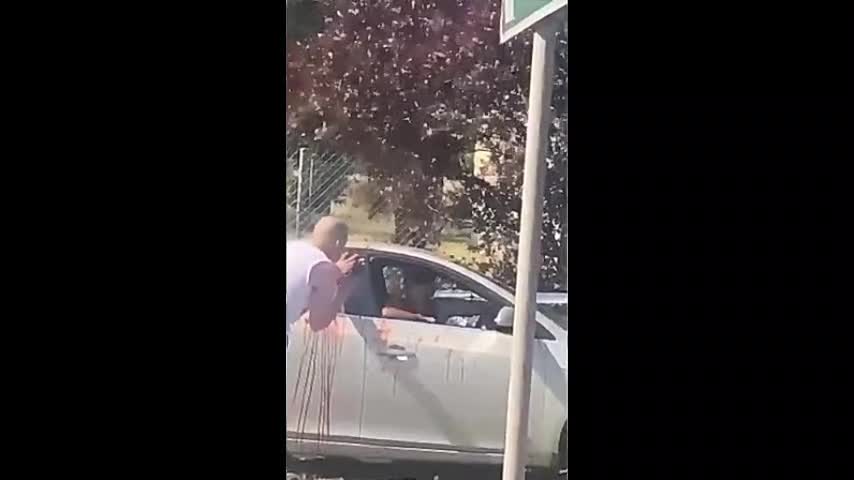 Male hospitalised after brutal driver anger strike spills over