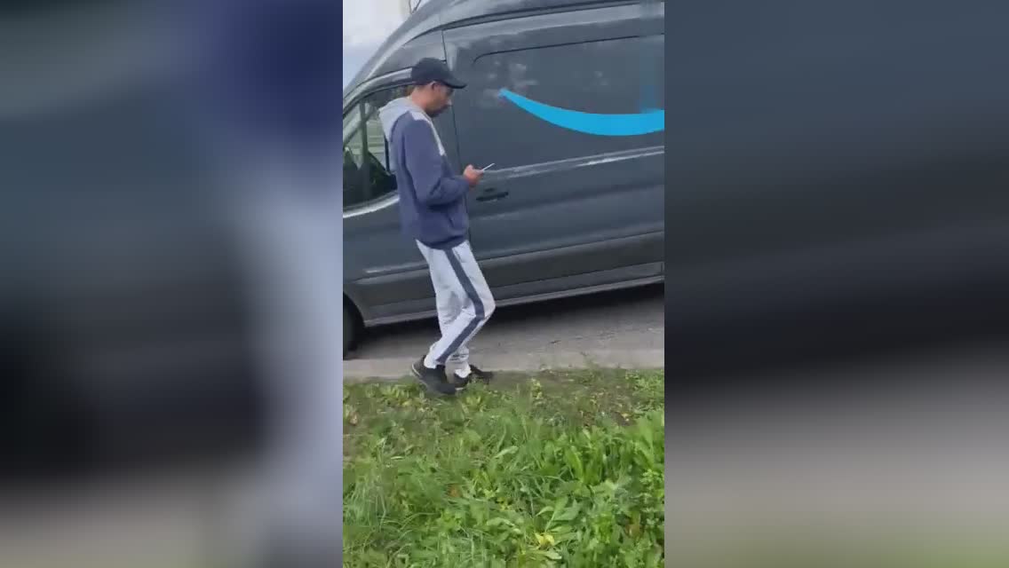 Guy pitched in face of truck man