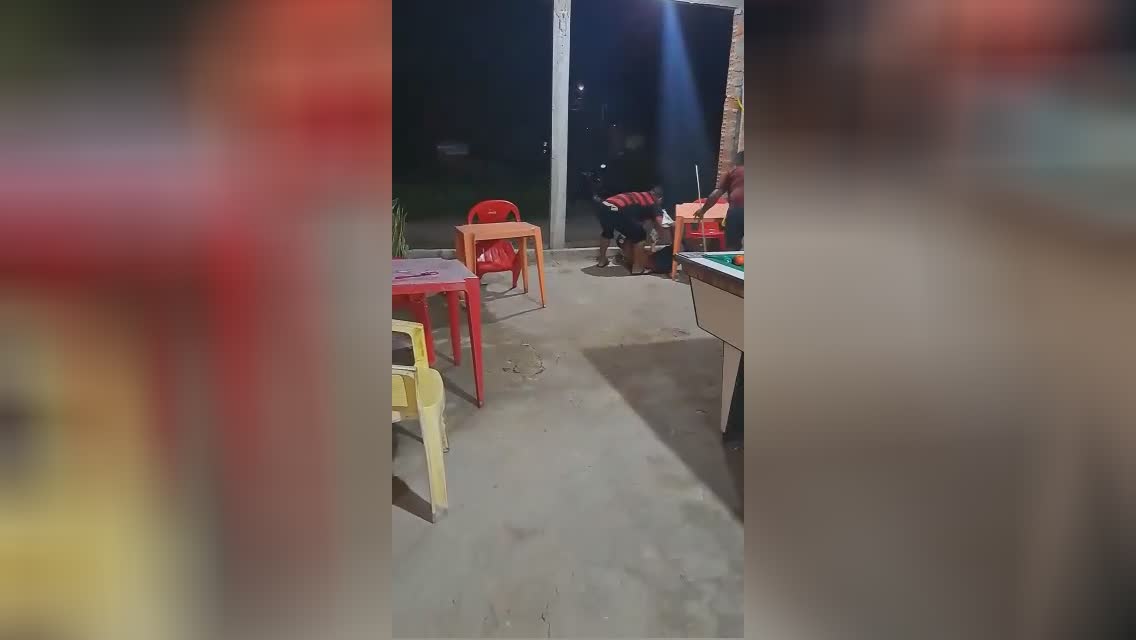 Maybe the man is really bad at billiards so they threw him out