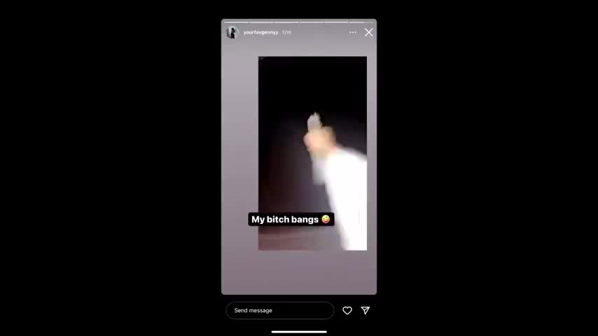 Moronic woman fires at residences in her area