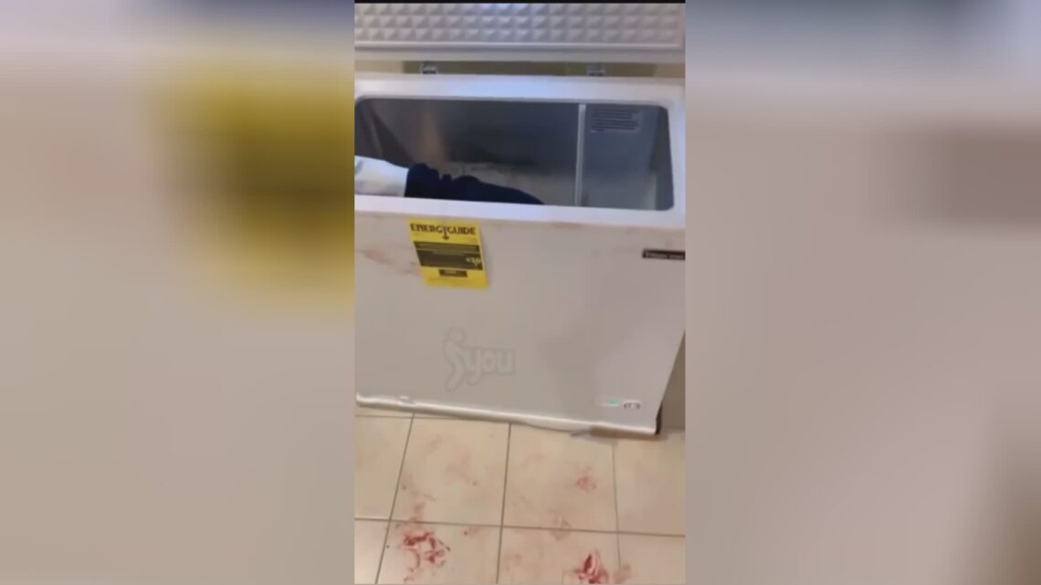 The lifeless man is actually place in the refrigerator