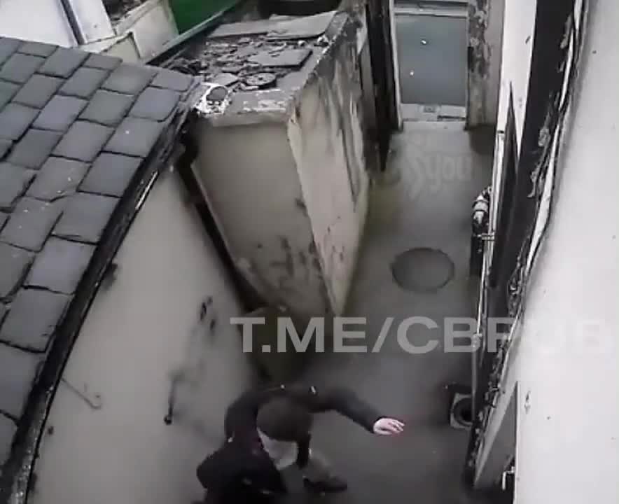 The man tried to get into another person is actually home