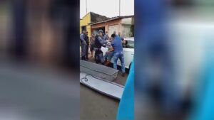 The dude was actually left behind standing up after fatality