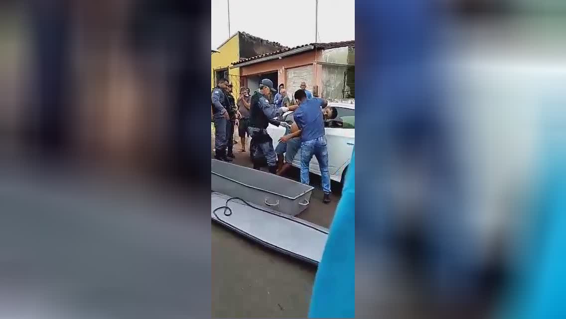 The dude was actually left behind standing up after fatality