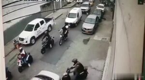 The awesome stood by for his target