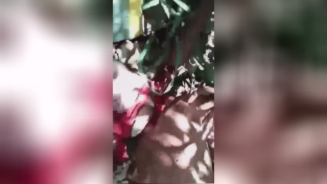 The man was actually gagged and his scalp was reduce off