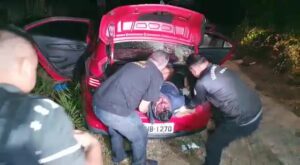 Pair of cadavers along with indications of violent death established in the trunk