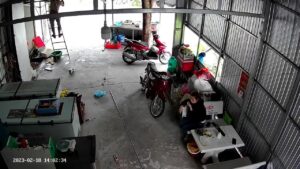 Employee fell down stairs after being actually electrocuted