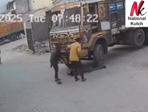 Drunk Man Was Crushed By A Truck