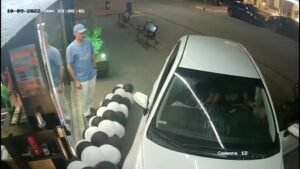 women run over on the pavement