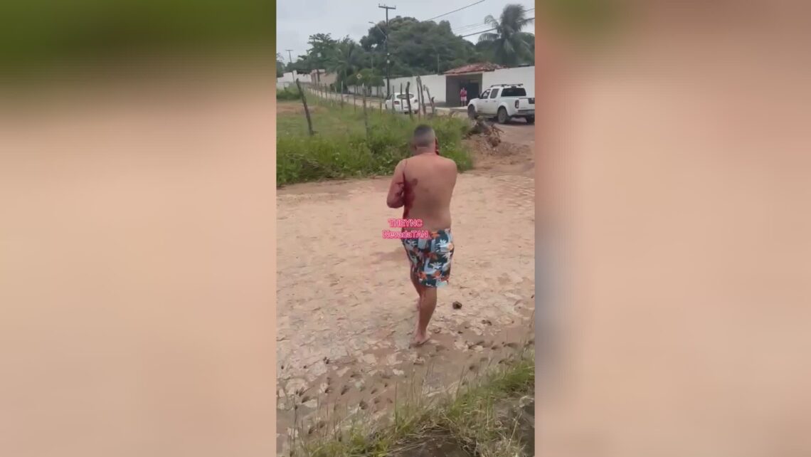 Cop is savagely stabbed by next-door neighbor